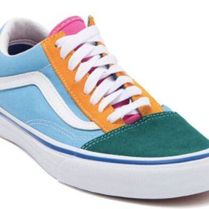 Colorblock Lace-Up Vans